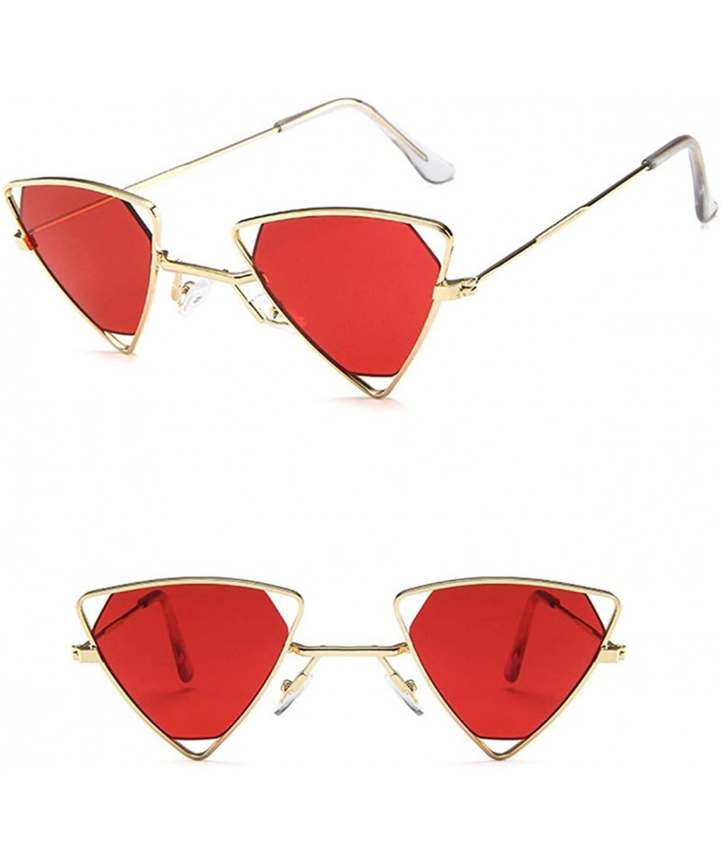 Cat Eye Vintage Retro Sunglasses Classic Triangle Sunglasses Candy Color Cat-eye Glasses for women - C7199L6HS8E $8.66