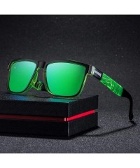 Round Fashionable Sunglasses- Colorful Polarized Frames- Men and Women Driving Sunglasses (Color 1) - 1 - C41997530XS $20.40