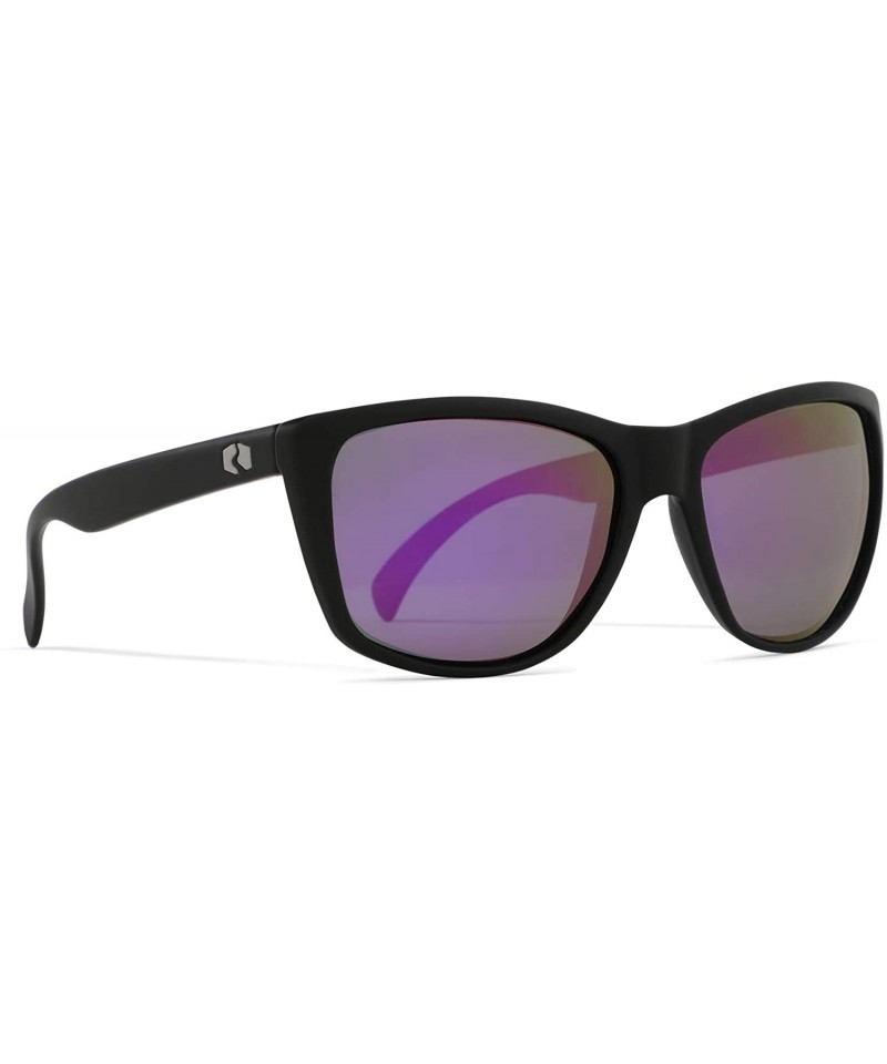 Oversized Sapelos Floating Polarized Sunglasses - 100% UV Protection - Ideal for Fishing and Boating - Gunmetal - Purple - CZ...