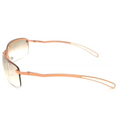 Rectangular Trendy Classic Womens Fashion Sunglasses w/FREE Microfiber Pouch - Gold - CC12KWVNEV5 $12.28