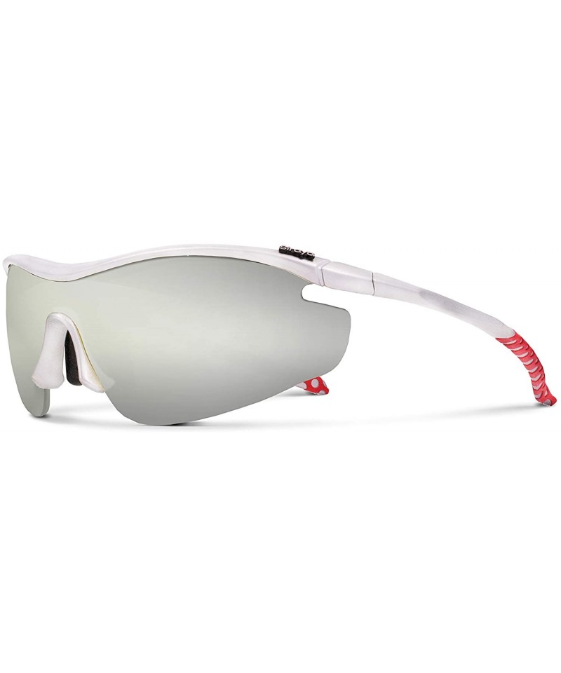 Sport Zeta Silver Road Cycling/Fishing Sunglasses with ZEISS P7020M Super Silver Mirrored Lenses - C018KN5KZ42 $21.07