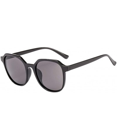 Round Polarized Round Sunglasses-Stylish Sunglasses for Men and Women Retro Classic-Multi-Style Selection - Black - CC195NHQK...