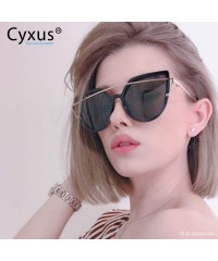 Round Vintage Polarized Sunglasses Fashion Cat Eye Sun Glasses for Driving Fishing Outdoor Sun Eyewear Women/Men - CP18ORH79W...