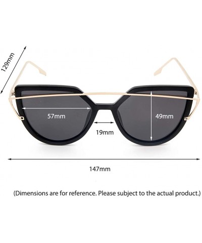 Round Vintage Polarized Sunglasses Fashion Cat Eye Sun Glasses for Driving Fishing Outdoor Sun Eyewear Women/Men - CP18ORH79W...