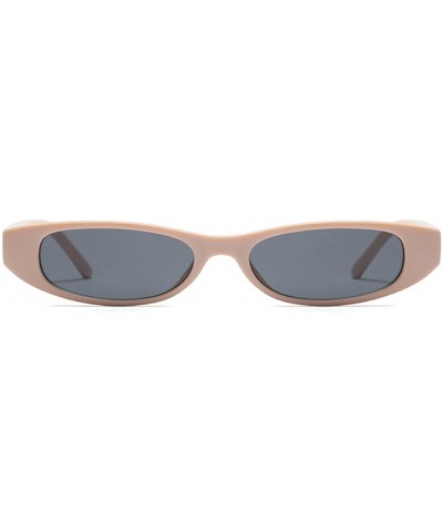 Oval Women Cateye Oval Sunglass - Khaki/Grey - CW18DWMCOTI $20.87