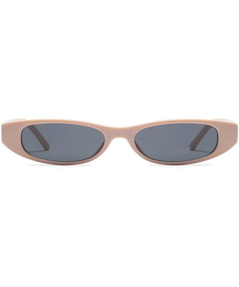 Oval Women Cateye Oval Sunglass - Khaki/Grey - CW18DWMCOTI $20.87