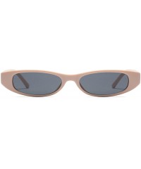 Oval Women Cateye Oval Sunglass - Khaki/Grey - CW18DWMCOTI $20.87