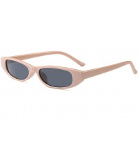 Oval Women Cateye Oval Sunglass - Khaki/Grey - CW18DWMCOTI $20.87