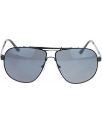 Aviator Mens Designer Fashion Sunglasses Metal Square Aviators - Black - C311SFUY8HZ $8.88