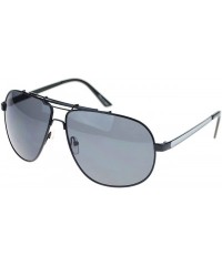 Aviator Mens Designer Fashion Sunglasses Metal Square Aviators - Black - C311SFUY8HZ $8.88