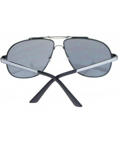 Aviator Mens Designer Fashion Sunglasses Metal Square Aviators - Black - C311SFUY8HZ $8.88