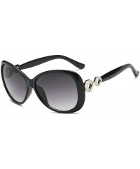 Sport Retro Knot Sunglasses for Women Plate Resin UV400 Sunglasses - Black - CH18SZUG5L7 $14.10