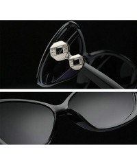 Sport Retro Knot Sunglasses for Women Plate Resin UV400 Sunglasses - Black - CH18SZUG5L7 $14.10