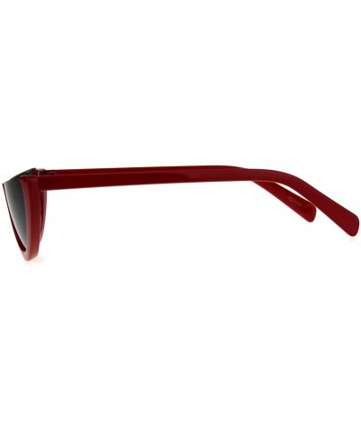 Cat Eye Womens Gothic Crop Top Plastic Cat Eye Plastic Sunglasses - Red Black - CM18CC7E4AY $8.05