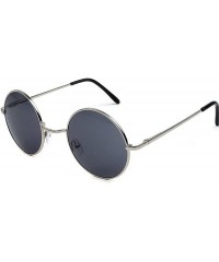 Round Women Classic Retro Cute Round Sunglasses Men Vintage Big Luxury Mirror Sun Glasses Oversized - 6 - CP198ZQIRM6 $39.54