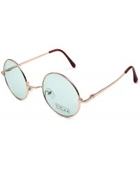 Round Women Classic Retro Cute Round Sunglasses Men Vintage Big Luxury Mirror Sun Glasses Oversized - 6 - CP198ZQIRM6 $39.54
