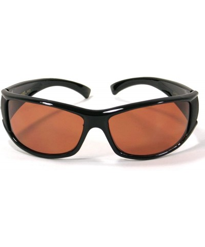 Sport Comfort Fit Sports Biker Motorcycle Sunglasses SA6603 - Brown Black - CB11GQ30WRD $11.53