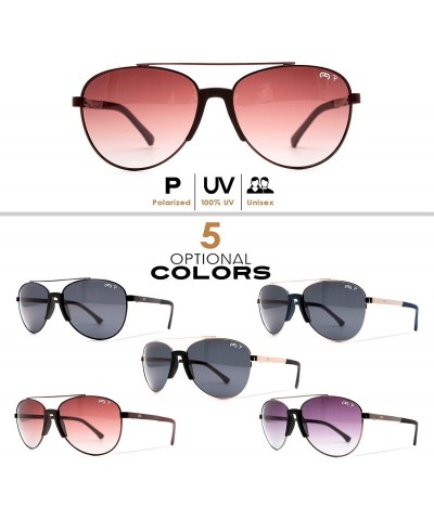 Goggle p685 Polarized Aviator Style - Ultra Lightweight Metal Frame for Women and Men - 100% UV Protection. - CO192TH564R $23.15