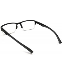 Rectangular 6904 SECOND GENERATION Semi-Rimless Flexie Reading Glasses NEW - A6 Grey - CY18WXDODT8 $16.73