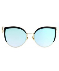 Aviator Big box cat eye sunglasses- 2019 new sunglasses fashion sunglasses - D - CC18S8IQXIO $44.47