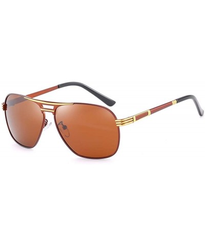 Aviator Sunglasses- men's box sunglasses- polarized driver's glasses - D - CX18QR758T5 $62.01