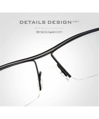 Square Men Women Elegant Office Flat Sunglasses with Square Frame for Daily Working Studying - Brown - C918YLHZ9IN $9.79