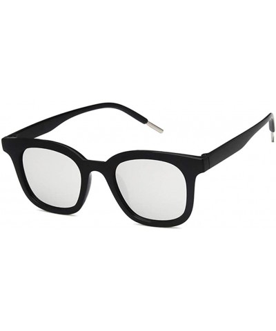 Rectangular Unisex Sunglasses Fashion Bright Black Grey Drive Holiday Rectangle Non-Polarized UV400 - CT18RKH266D $17.40