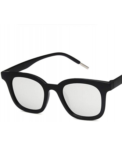 Rectangular Unisex Sunglasses Fashion Bright Black Grey Drive Holiday Rectangle Non-Polarized UV400 - CT18RKH266D $8.47