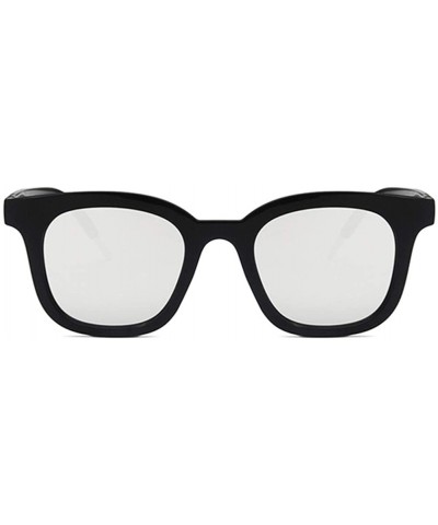 Rectangular Unisex Sunglasses Fashion Bright Black Grey Drive Holiday Rectangle Non-Polarized UV400 - CT18RKH266D $8.47