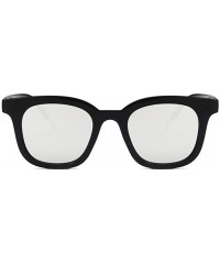 Rectangular Unisex Sunglasses Fashion Bright Black Grey Drive Holiday Rectangle Non-Polarized UV400 - CT18RKH266D $8.47