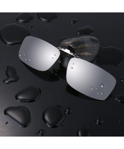 Sport Polarized Clip-on Flip up Metal Clip Sunglasses Lenses Glasses Driving Fishing Outdoor Sport - C511PD7UR4B $8.96