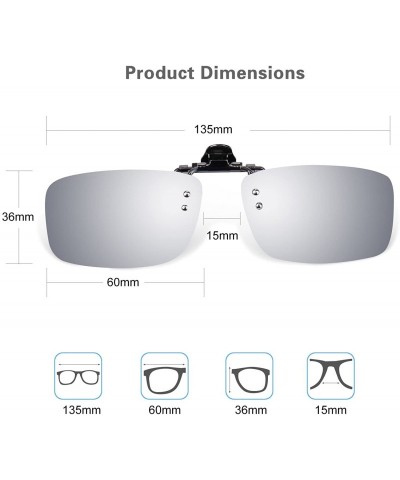 Sport Polarized Clip-on Flip up Metal Clip Sunglasses Lenses Glasses Driving Fishing Outdoor Sport - C511PD7UR4B $8.96