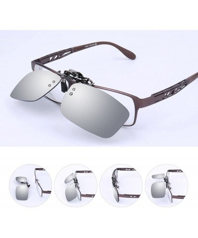 Sport Polarized Clip-on Flip up Metal Clip Sunglasses Lenses Glasses Driving Fishing Outdoor Sport - C511PD7UR4B $8.96