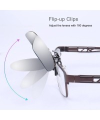 Sport Polarized Clip-on Flip up Metal Clip Sunglasses Lenses Glasses Driving Fishing Outdoor Sport - C511PD7UR4B $8.96