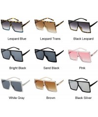 Shield Oversized Shades Women Sunglasses Fashion Square Glasses Big Frame Vintage Retro Female Unisex Feminino - C9198ZYQOCW ...