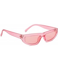 Oval Vintage Sunglasses for Men or Women PC AC UV 400 Protection Sun glasses - Pink - CH18SZUG2GZ $12.06