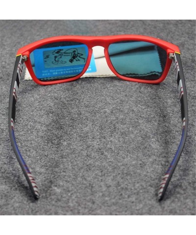 Square Square Sunglasses Men Polarized Sun Glasses Retro Vintage Goggles Women Driving Eyewear - Qp6 - CC194OM9UIQ $30.21