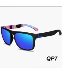 Square Square Sunglasses Men Polarized Sun Glasses Retro Vintage Goggles Women Driving Eyewear - Qp6 - CC194OM9UIQ $30.21