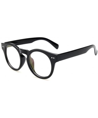 Goggle Clear Lens Eyeglasses Reading Glasses Decor Fashion Geek/Nerd eyewear - Black - CZ18CKZSDL2 $34.94
