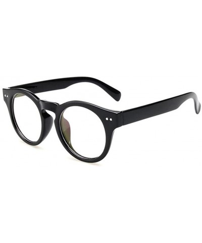 Goggle Clear Lens Eyeglasses Reading Glasses Decor Fashion Geek/Nerd eyewear - Black - CZ18CKZSDL2 $19.51