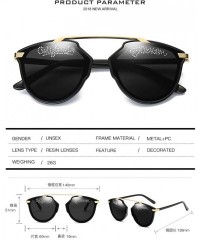 Cat Eye Women's Sunglasses Fashion Diamond Sunglasses Cat Eye Frame Personality Sunglasses - Black - CO18T7G46W9 $18.01