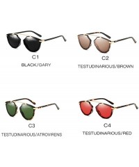 Cat Eye Women's Sunglasses Fashion Diamond Sunglasses Cat Eye Frame Personality Sunglasses - Black - CO18T7G46W9 $37.57