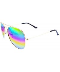 Aviator Aviator Frame Sunglasses- Dark Lens/Silver Frame - CQ12O5EFU3R $8.67