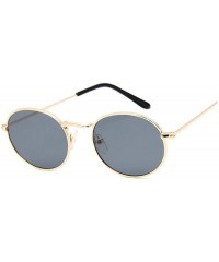 Rimless Small Frame Oval Sunglasses Women Brand Designer Ocean Lens Mirror Glasses Female Alloy Party Feminino UV400 - C8198A...