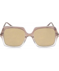 Rectangular Women's LD266 Square Sunglasses with 100% UV Protection - 54 mm - Grey Fade - CD18O3C82UX $40.90