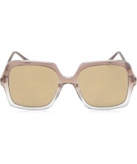 Rectangular Women's LD266 Square Sunglasses with 100% UV Protection - 54 mm - Grey Fade - CD18O3C82UX $17.76