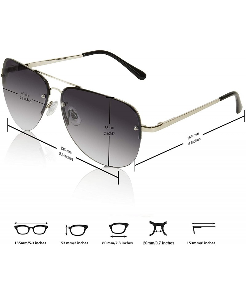 3 Pairs Newbee Fashion Square Aviator Classic Metal Frame Reading Glasses  for Men, Big Frame with Spring Hinge , 3 Pouches Included Match Frame  Color, Comfort Design Reading Glasses +3.50 - Walmart.com