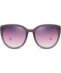 Cat Eye Oversized Cat Eye Women's Sunglasses Polarized Fashion Stars Metal Frame Vintage Eyewear - Purple - C518OXGY76T $11.42
