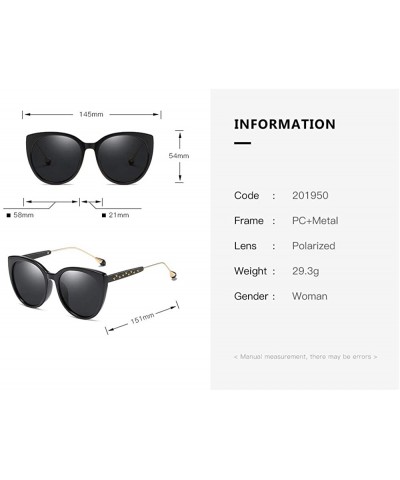 Cat Eye Oversized Cat Eye Women's Sunglasses Polarized Fashion Stars Metal Frame Vintage Eyewear - Purple - C518OXGY76T $11.42