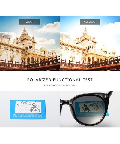 Cat Eye Oversized Cat Eye Women's Sunglasses Polarized Fashion Stars Metal Frame Vintage Eyewear - Purple - C518OXGY76T $11.42